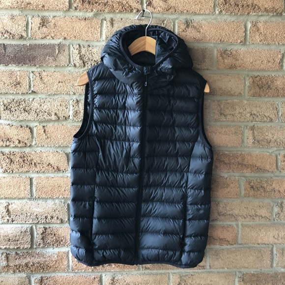 Simons Jackets & Blazers - i.five | Black eco-friendly hood puffer fall vest